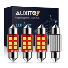 Auxito 6418 C5w 36mm Festoon Led License Plate Tag Light Bulb 6000k Bright White