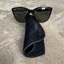 Ray-Ban RB4165 Women s Square Sunglasses Black Full Rim Green Tinted UV400