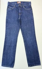 Old Navy Boys Skinny Jeans Dark Blue Size 12 Adjustable Waist Denim BAS00 11/12