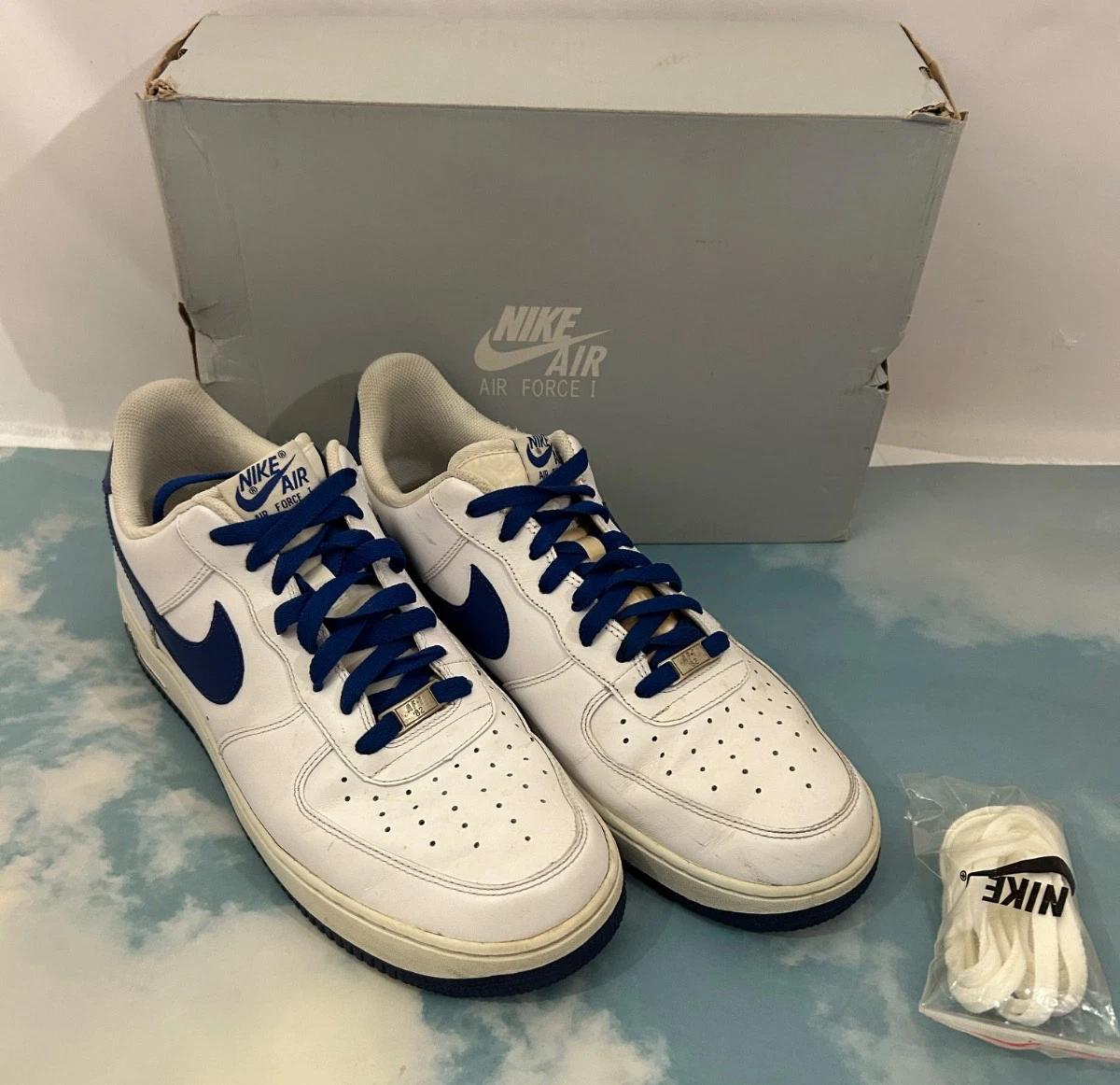 Nike Air Force 1 Low White Old Royal for Sale | Authenticity  display picture 1