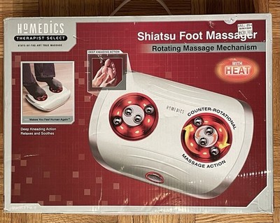 Homedics Shiatsu Foot Massager FM-S Therapist Select Heated Rotating Massage NEW
