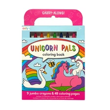 Ooly Carry Along Coloring Book Set- Unicorn Pals