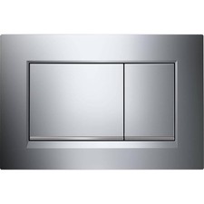 Dual Flush Plate Compatible With Geberit Sigma30 Matte Silver 115.883.KH.1