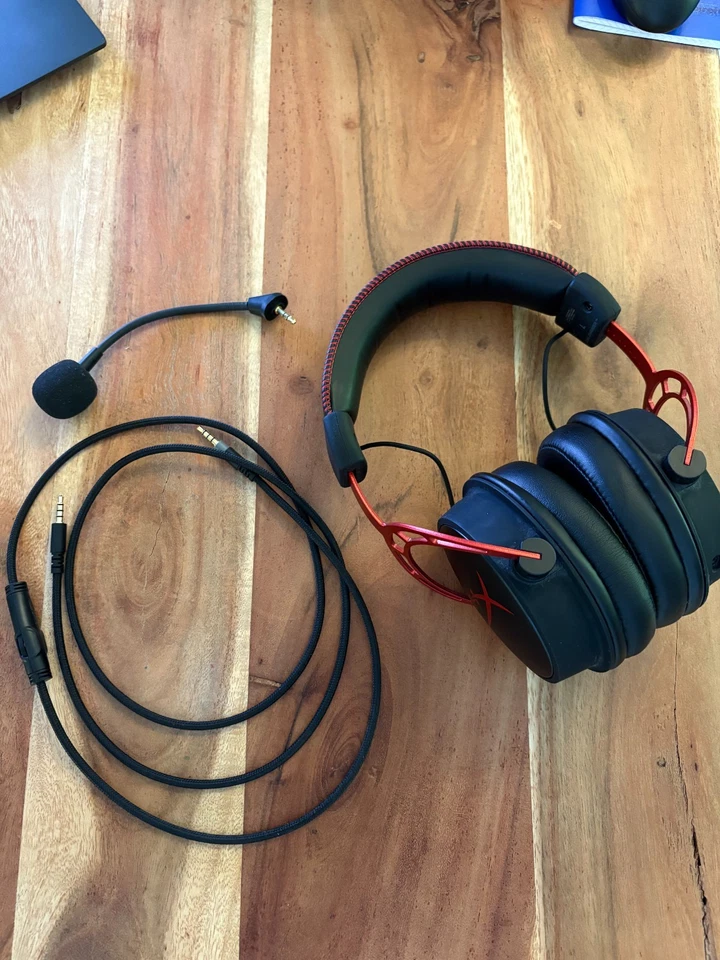 HyperX Cloud Alpha Red Gaming Headset – Kabel, Schwarz/Rot – guter Zustand - Bild 2 von 4