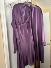 Vintage Victoria’s Secret pink label purple gown robe set size small