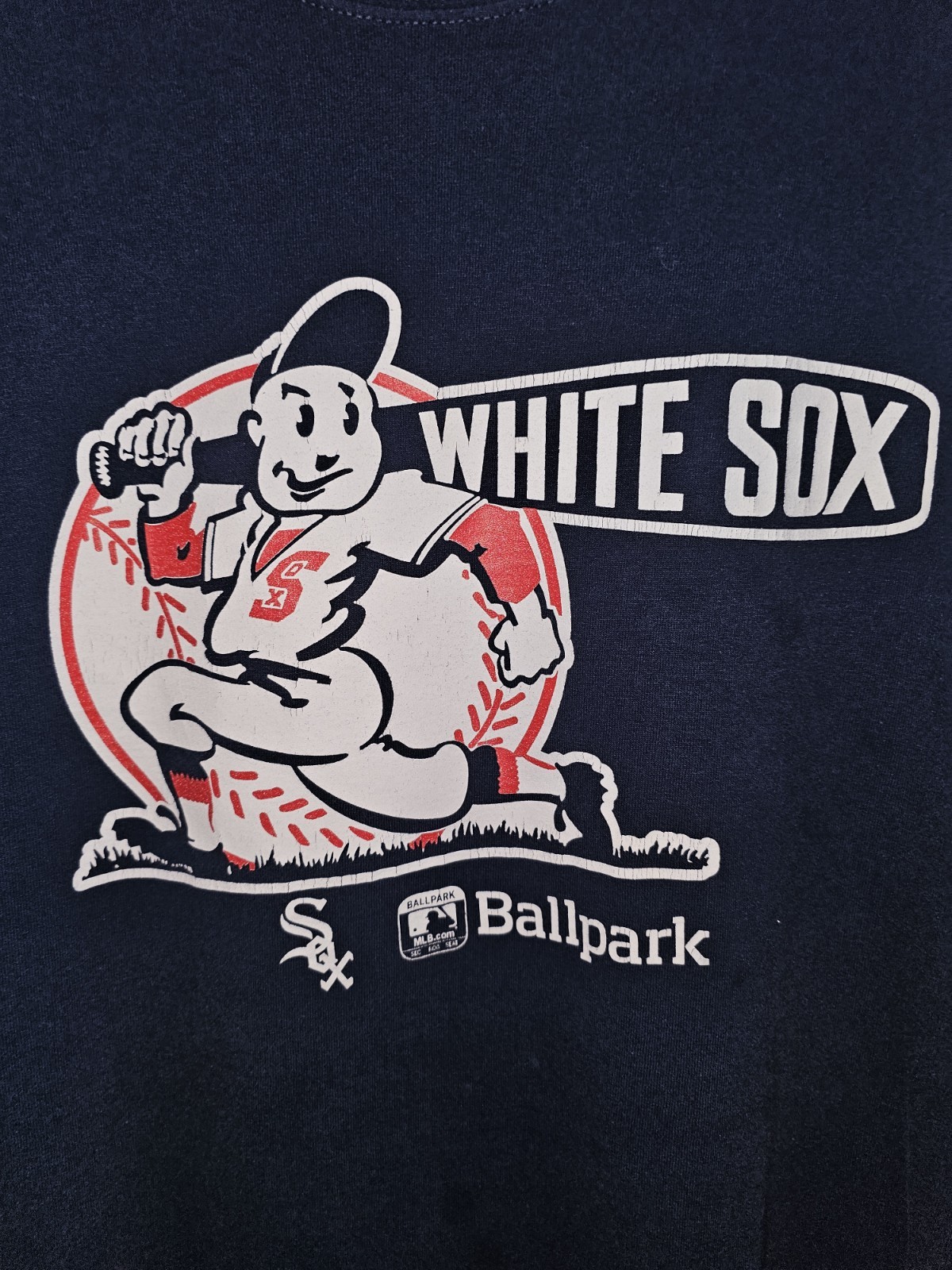 Chicago White Sox Retro Promo Xl Mens Blue Graphic Logo Tshirt MLB