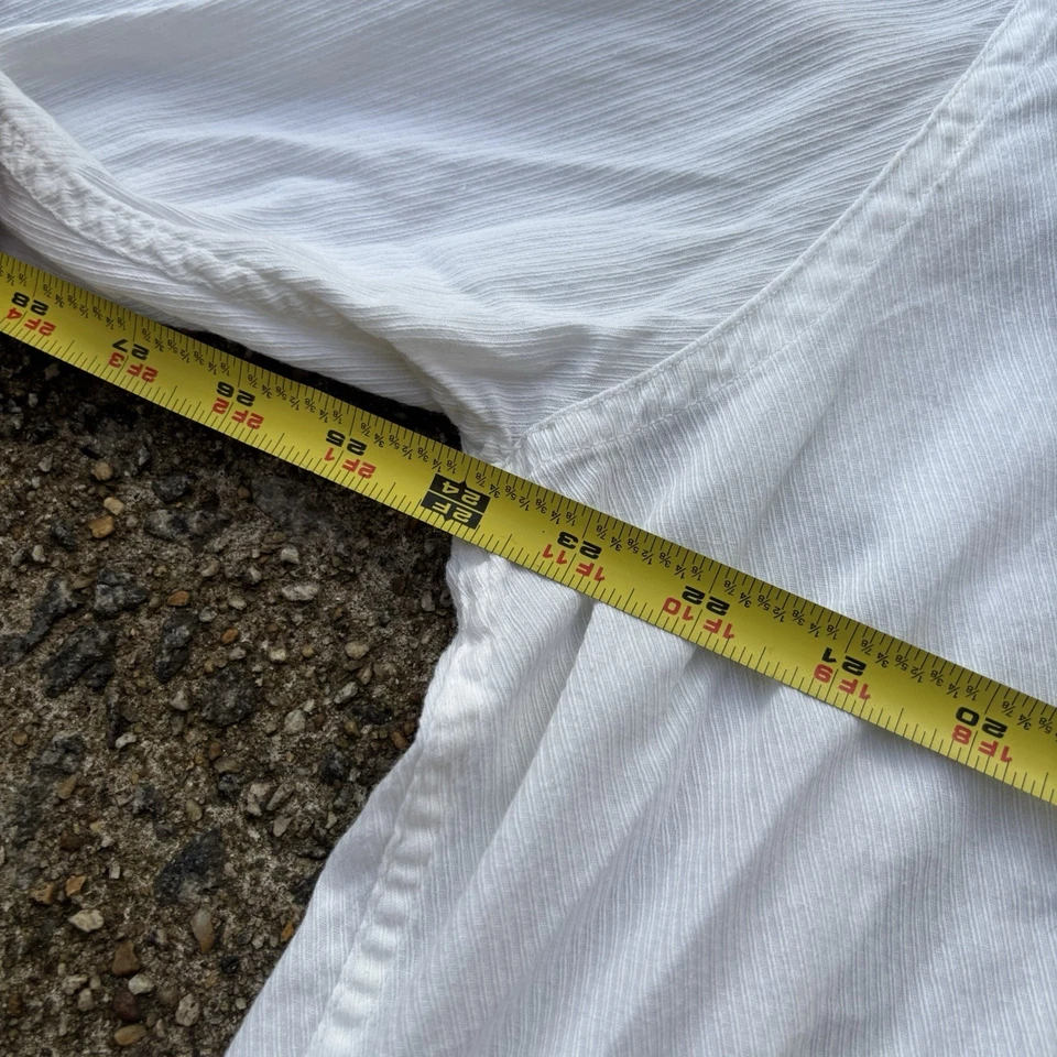 Camisa branca vintage campus sanforizado algodão penteado botão para baixo GG anos 40 anos 50 - Imagem 3 de 4