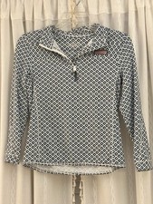 Vineyard Vines Girls M 10-12 Shep Shirt Quarter Zip Pullover