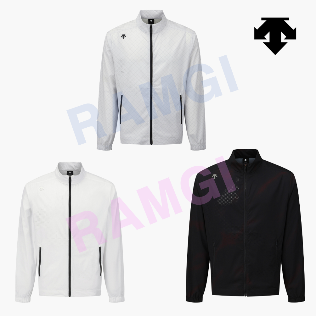 DESCENTE GOLF Men's Single-Layer Airhole Jacket Bright White ASIAN