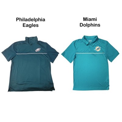 NFL Men's Relaxed Fit Comfortable & Breathable Short Sleeve Polo