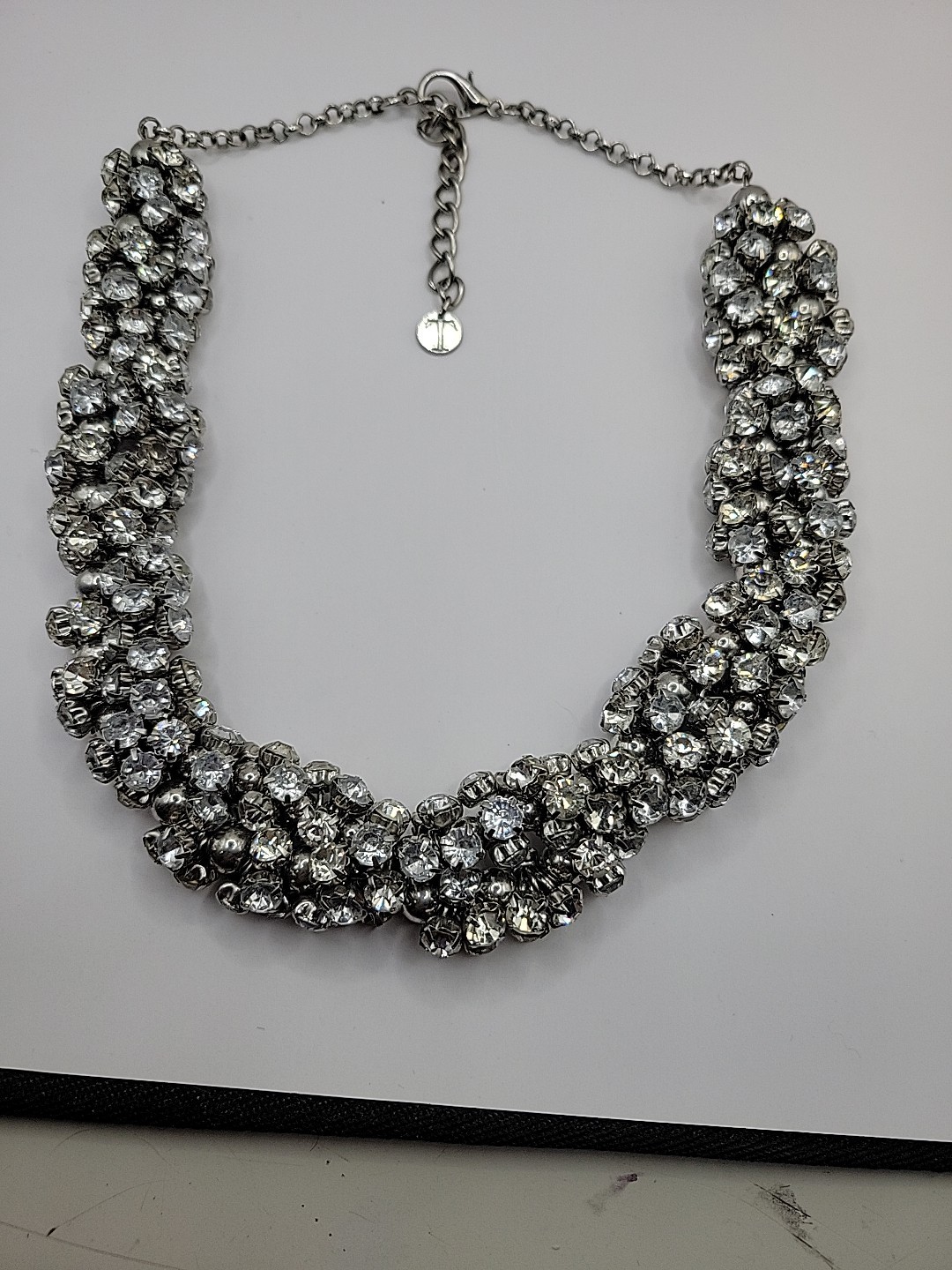 Talbots  Chunky Statement Thick Rhinestone Galore… - image 6