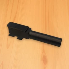 For Glock 19 Gen 3, Barrel MATCH GRADE OEM Replacement, BLACK,Flush Cut, Crowned
