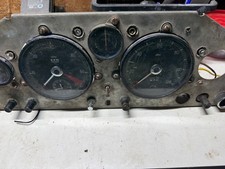 Original Jaguar XK150 Instrument Cluster w Speedo Tach Ammeter Switches OEM