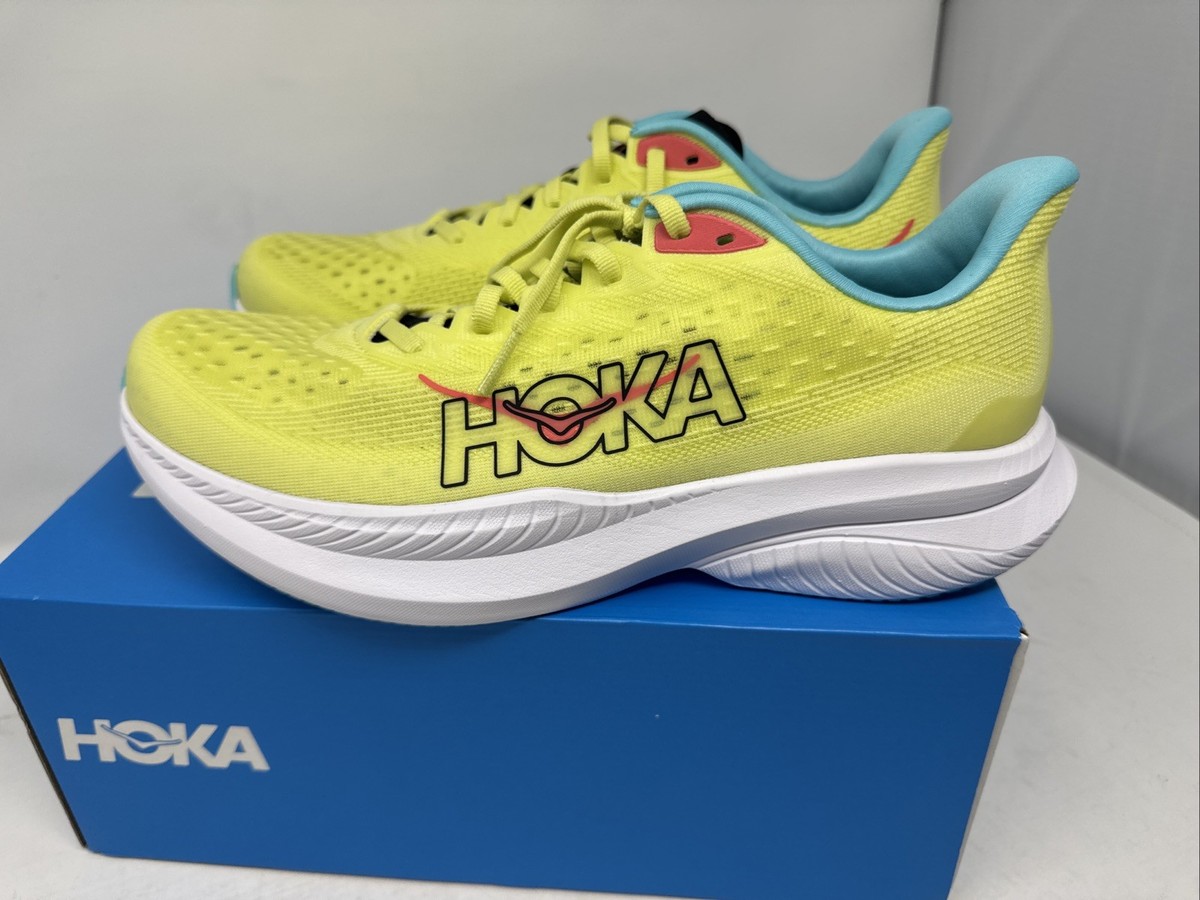 Hoka One One Mach 6 Mens 13 D Yuzu Cielo Blue Yellow 1147790  display picture 1