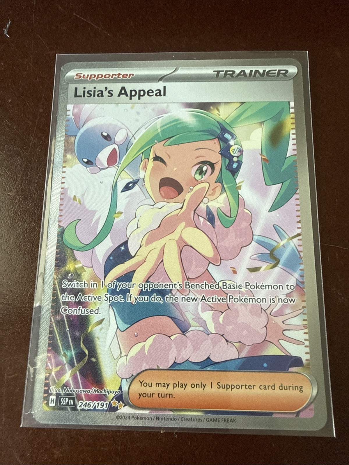 Lisia's Appeal Full Art Trainer Surging Sparks 246/191 Mint Pokémon TCG
