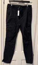 James Perse Mid Rise Straight Leg Utility Pants - Black /Size M 2