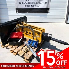 Agrotk 680 Hydraulic Hammer/Breaker Skid Steer Attachment Bobcat  CAT CASE 