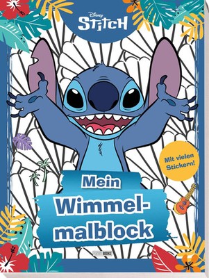 Disney Stitch: Mein Wimmelmalblock | Malblock mit 2 Stick*rbögen | Deutsch