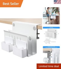 Desk Side Storage, Under Desk Laptop Mount, Table Side Hanging File Organizer...