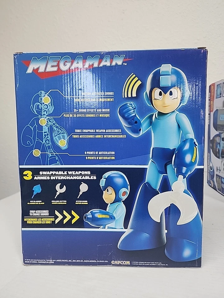 Figura Megaman 30 Aniversario Deluxe 2018 Jakks Pacific 35+ Sounds 12 pulgadas Foto 3 de 4