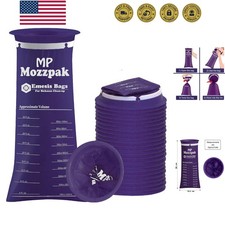 Vomit Bags Disposable 24 Pack - 1000ml Emesis Bags, Leak-Proof Barf Bag, Trav...