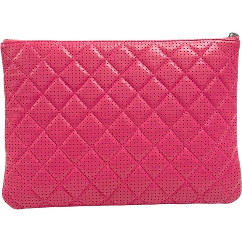 Chanel Matelasse Kalbsleder Leder Rosa Clutch Tasche Damen KNB851 #KNB851 - Bild 4 von 12