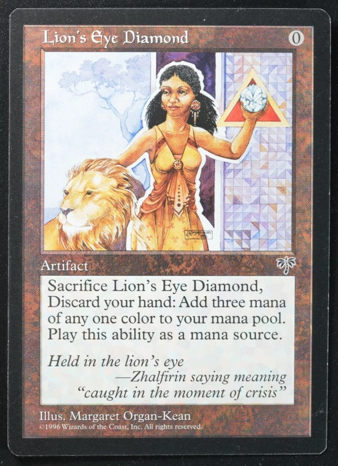 Lion's Eye Diamond Magic Card Mirage MTG Reserved List