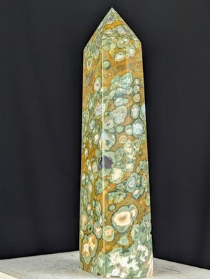 Rainforest Jasper Tower Crystal Gemstone Large Big Point Chakra