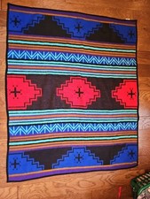 Biederlack Southwest Pattern Blanket Made In USA 70×60