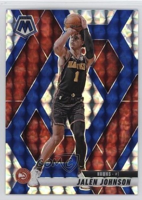 2024-25 Panini Mosaic Choice Blue Mosaic Prizm 6/45 Jalen Johnson #35 1s2h