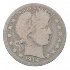 1914 Barber Quarter Estate Coin Collection *308