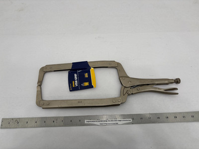 (1) NEW Irwin 18'' Vise-Grip Locking C-Clamp 18R - Throat Depth 9-1/2''