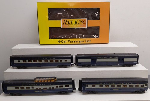 MTH 30-68229 Baltimore & Ohio calibre O 4 carros 60’ juego de pasajeros aerodinámico nuevo en caja | Zustand: New