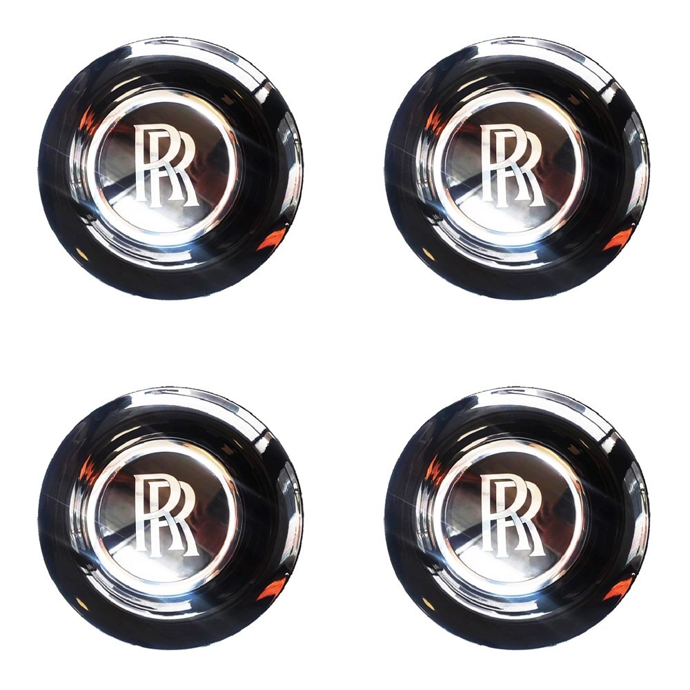 Centre Hub Cover Chrome kit For Rolls-Royce Ghost WRAITH DAWN (Black)
