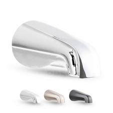Tub Spout 1/2" FIP Nose Thread Non Diverter Bathtub Faucet Chrome Plated
