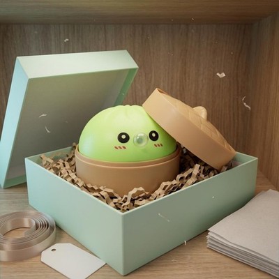 dumpling Squishy Set mit Dampfkorb Stressabbau Stressspielzeug Formstabil