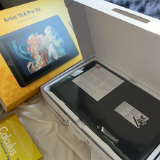 XPPen Artist 15.6 Pro V2 Graphics Drawing Tablet 16384 Level X3 Pro Stylus Used