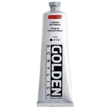 Golden Heavy Body Acrylics CP Cadmium Red Medium 5 oz tube