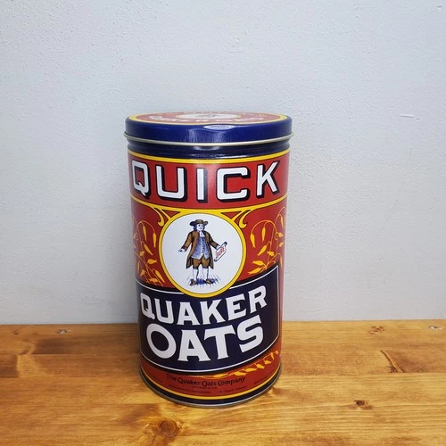 Vintage 1990 Quick Quaker Oats Limited Edition Tin The Quaker Oat Company