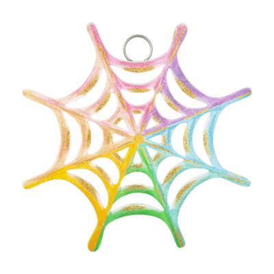 The Round Top Collection Mini Colorful Cobweb Charm 7x8x1 | eBay
