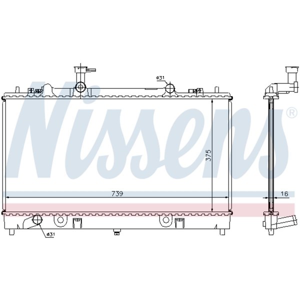KüHler WasserküHler MotorküHler Passend FüR Mazda 6 Station Wagon GY 2.0 Di GG-image