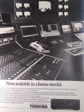 Toshiba Print Ad Original Vintage 1988 USA Digital Receiver Audio Board Tech