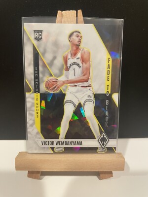 2023-24 Panini Phoenix Victor Wembanyama Fade To Black - White Ice 
