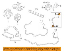 GM OEM 08-23 Acadia Cooling Radiator Components-Outlet Hose Clamp 90572594