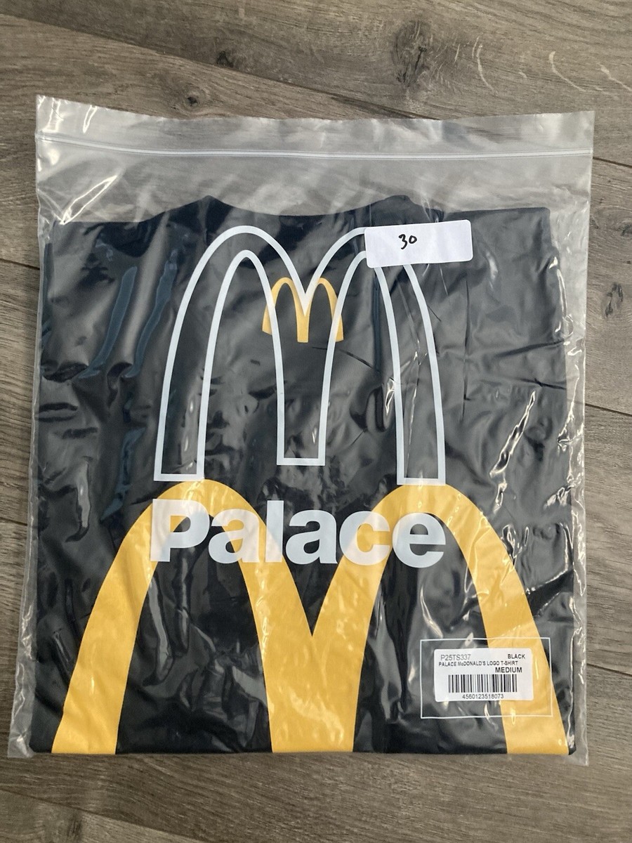 McDonald's X Palace T-shirt Black Tee Size Medium Streetwear New