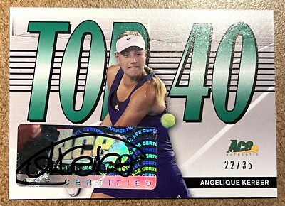2013 ACE GRAND SLAM ANGELIQUE KERBER AUTO AUTOGRAPH #T40-AK1 TOP 40  @ 22/35 @