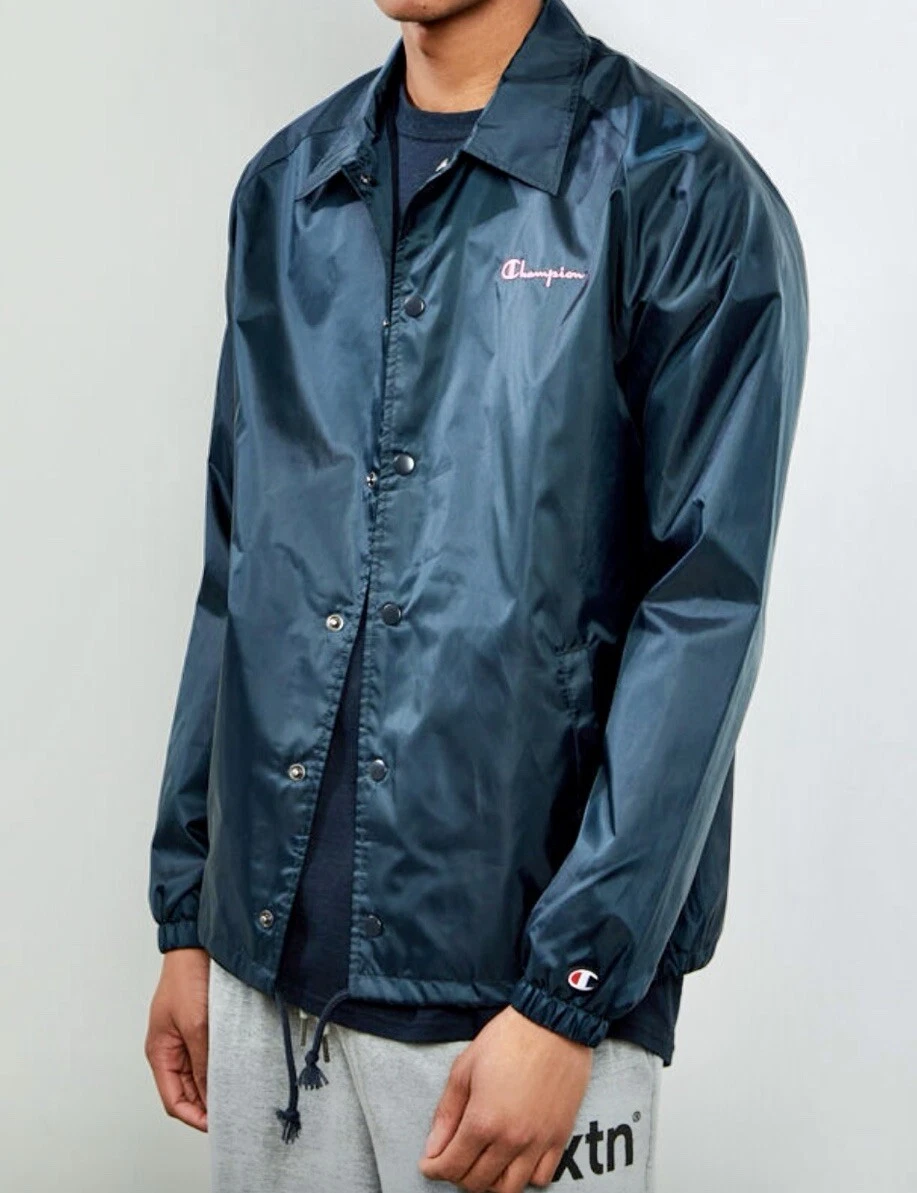 Champion Men's Script Coach Jacket, Small - Black