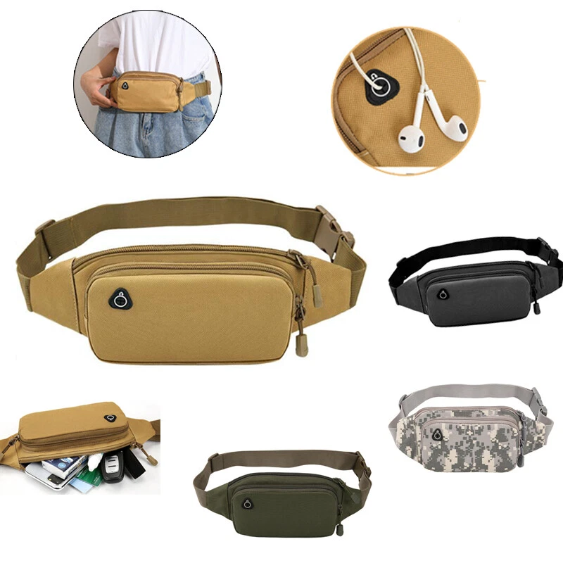 Tactical Waist Belt Bag Camping Military Hiking Running Jogging Pouch Fanny Pack