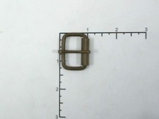 .75" 3/4" inch 19mm Single Prong Wire Form Roller Buckle