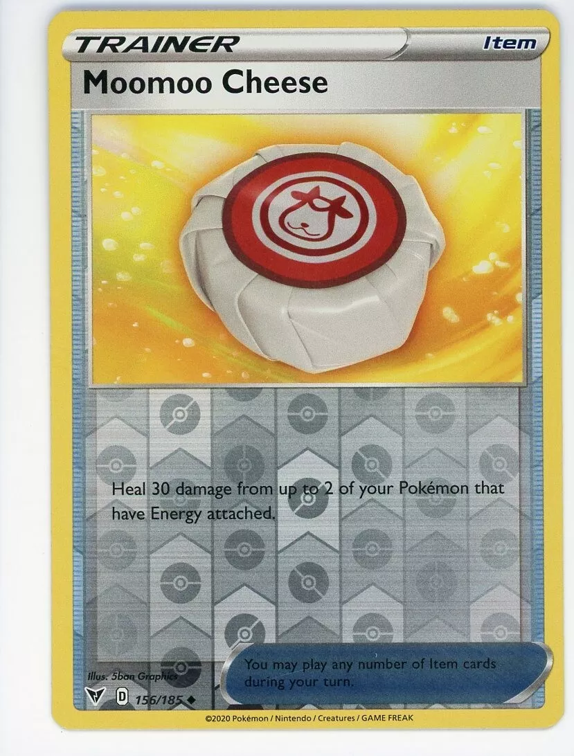 Pokemon Moomoo Cheese 156/185 Reverse Holo Uncommon Trainer Vivid Voltage  NM/MT